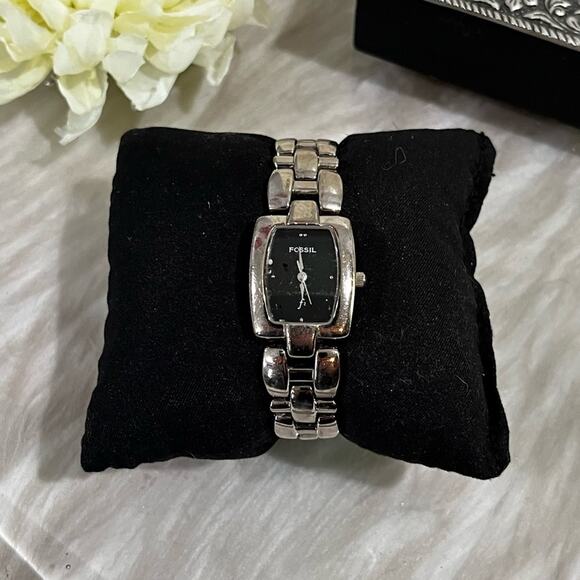 Fossil F2 ES8823 Stainless Steel Analog Quartz Silver Link Bracelet Wrist Watch main image 4